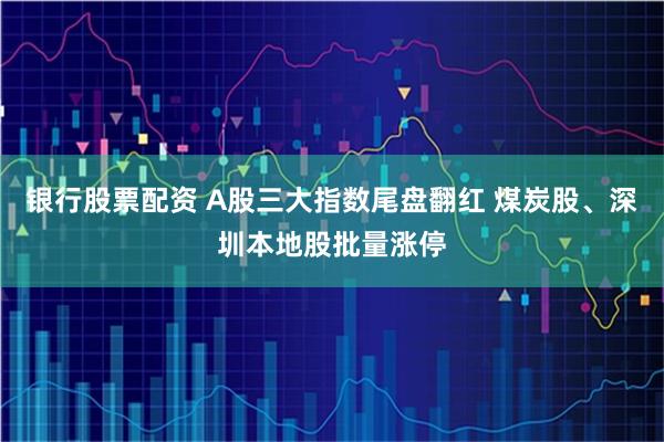银行股票配资 A股三大指数尾盘翻红 煤炭股、深圳本地股批量涨停